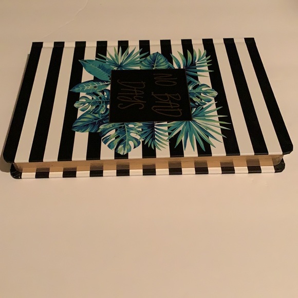 Striped “ No Bad Days “ Writing Lined Journal - Picture 2 of 4
